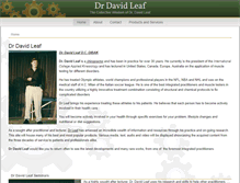 Tablet Screenshot of drdavidleaf.com
